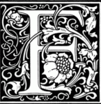 Frey Florist & Greenhouses logo. White f with flowers around it in a black box.